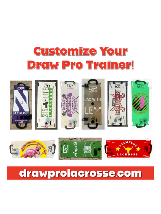 Custom Color Paint & Logo Option For The Draw Pro Lacrosse Trainer